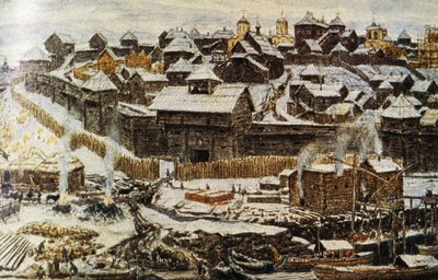 14th Century Moscow During the Reign of Ivan Kalita (Ivan the First) by Unknown